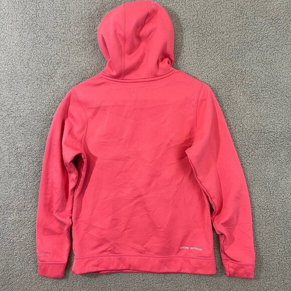 Under Armour Storm Hoodie Women’s‎ Medium Semi-Fitted Pink Camouflage Sweater - Picture 11 of 12